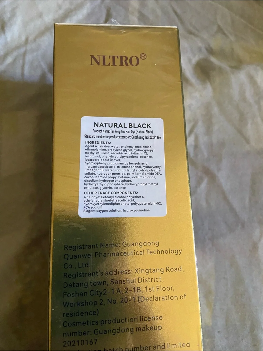 Foam Hair Dye Shampoo  — Natural Black 400ml